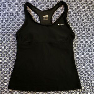 Nike FitDry yoga/sports/running/athletic top - black - size Small